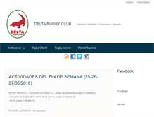 Tablet Screenshot of deltarugbyclub.com